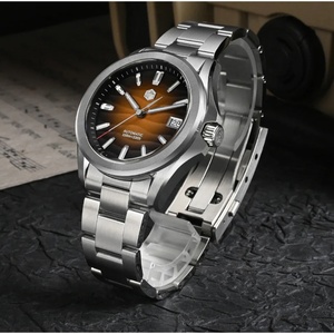San Martin New Gada Watch 39mm Desert Texture Men Dress Watch NH35 Automatic Mechanical Sapphire Waterproof 100m Luminous SN0129 - Product Image 5