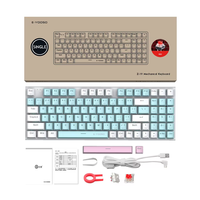 Penjualan laris Keyboard gaming TKL lampu latar RGB terlaris Keyboard Gaming mekanis lampu latar untuk Pc Gamer