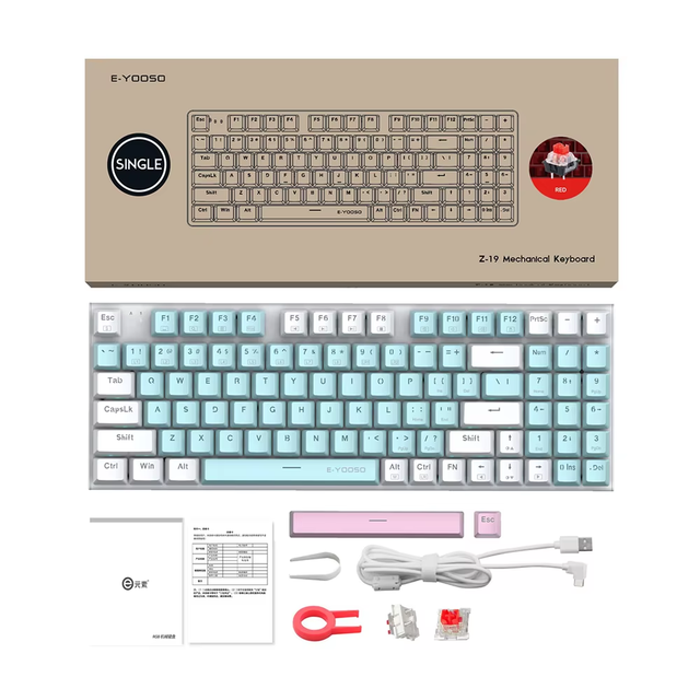 HOT Selling Support OEM ODM New Arrival TKL Keyboard Gaming Hot-swappable RGB Backlight Mechanical Gaming Keyboard for Pc Gamer