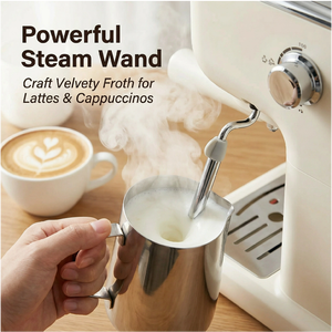 Máquina de Espresso Profesional Semiautomática de 20 Bares, <span class=keywords><strong>Cafetera</strong></span> <span class=keywords><strong>Italiana</strong></span> con Control de Temperatura, Espumador de Leche de Acero Inoxidable para Hotel - Product Image 5