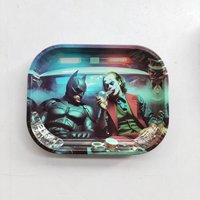 Plateaux Métalliques à Rouler le Tabac Personnalisés 18*14cm, en Étain, Vente en Gros, Plateau de Service pour Papier à Rouler