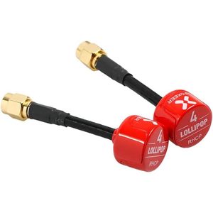 FOXEER FPV Antena Lollipop 4 Versión Actualizada 5,7 GHz RHCP 2.5Dbi para SMA 2PCs Set para FPV Racing Drone Fatshark Comunicación - Product Image 4
