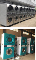 Séchoir commercial à double étage en acier inoxydable avec fonction monnayeur, capacité 12-20 kg, chauffage électrique