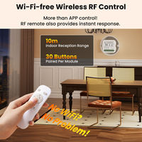 Module d'interrupteur intelligent Tuya WiFi 1/2/3/4 voies 100-240V avec fil neutre pour lampe murale traditionnelle