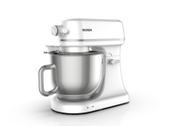 Batteur sur socle inclinable 5,7 L 800 W 12 vitesses, mélangeur planétaire à faible bruit, boîtier en plastique ABS, avec hachoir à viande, vente directe OEM