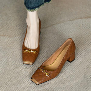 Zapatos de Novia Mary Jane con Tacón Cuadrado y Diseño de Tiras Cruzadas al Estilo Francés Retro, de Cuero Premium, Novedad de Otoño-Verano - Product Image 2