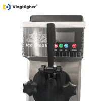 Machine à glace molle professionnelle de comptoir, à buse unique, en acier inoxydable, électrique, pour café et petites entreprises