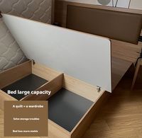 Meubles d'hôtel modernes en panneaux de bois sur mesure, lits doubles et simples pour chambres individuelles et appartements standard