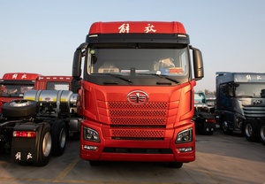 Camion tracteur diesel FAW Jiefang 6x4 d'occasion, moteur Weichai 420, suspension pneumatique, caméra arrière, remorque plateau basse haute performance 351-450 CV Euro - Product Image 2