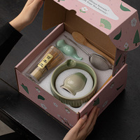 Ensemble de thé matcha Astief Wholesale, 8 pièces, bol à matcha en céramique grande capacité, fouet en bambou, outils pour préparer et mélanger le thé matcha