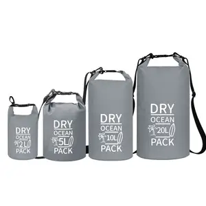 Custom Logo Dry Sack Outdoor Sports Beach Transparent Ocean Pack Water Proof Swimming Backpack Clear Hiking Wet Waterproof Bag
