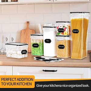 Set <span class=keywords><strong>di</strong></span> 25 Contenitori per Alimenti Classici Rettangolari in Plastica PP Ermetici Ecologici Senza BPA Multifunzione per <span class=keywords><strong>Cucina</strong></span> - Product Image 6