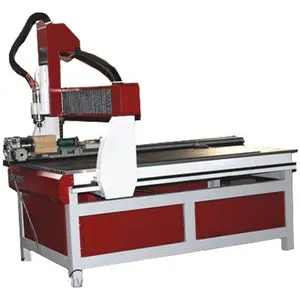 4. Döner eksen ahşap cnc router 1000 ile 1500*300mm Z ekseni 1015mm