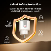 Enchufe Inteligente KEMEK 16A EU con Monitoreo de Energía para Tuya Smart Life, Alexa, Google Home, Enchufe WiFi