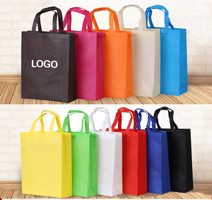 Sacs de courses réutilisables en non-tissé imprimés en flexographie personnalisés, sacs de supermarché, emballages pour vêtements, sacs fourre-tout avec votre propre logo - Product Image 1