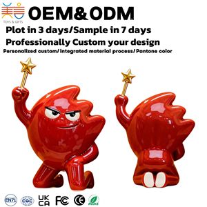Figurines d'action en PVC ODM personnalisées en forme d'étoile de flamme rouge, jouets en boîte mystère, figurines <span class=keywords><strong>pop</strong></span> 3D de dessins animés, ornement créatif, vente en gros - Product Image 1