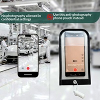 Sac de téléphone anti-espion en cuir entièrement fermé, avec logo personnalisé, anti-photographie – Offre Spéciale