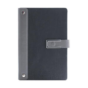 Libreta de Negocios Personalizada A5 con Cubierta de Cuero, Encuadernación Inalámbrica, Portátil, para Reuniones de Oficina, Toma de Notas, con Hebilla - Product Image 3