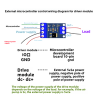 Module de commande de pompe à air compatible ESP32 5V PWM avec pompe gonflable et dégonflable