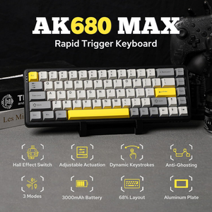 AJAZZ AK680 Maximum custom wired RGB gaming keyboard 8k polling rate hot swap magnetic switch computer mechanical keyboard - Product Image 2
