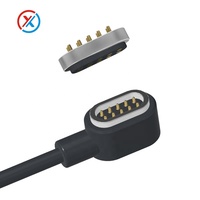 Conector Magnético de Fabricante, Paso de 2.0 mm, Carga Magnética con Resorte, Cable Conector de 10 Pines