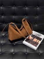 Produsen Tas Hobo Beludru Suede, Tas Selempang Bawah Lengan, Tas Bahu Lengkung Model Perahu, Tas Tangan Grosir, Sumber Barang Grosir