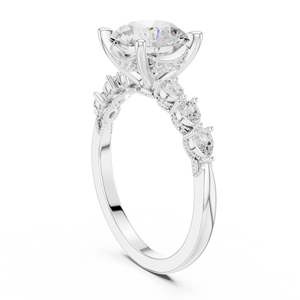 Anillo de Diamante Cultivado en Laboratorio de Oro para Mujer, en 10Kt, 14Kt, 18Kt, 22Kt, Joyería Elegante para Novia, Anillo de Regalo para Aniversario o Propuesta de Matrimonio - Product Image 3