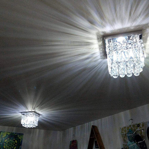 Luxury Metal Acrylic <b>LED</b> <b>Touch</b> Control Cold White Ceiling Lamp Surface Mounted <b>Lighting</b> Fixture for Hallway Bedroom Kitchen - Product Image 5