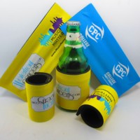 RYO OEM, manchon de refroidissement pour canettes de bière de 12 oz, personnalisable par sublimation, en néoprène, avec intérieur métallique