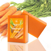 Savon Solide Hydratant Végétalien Fait Main à l'Extrait de Carotte Marque Blanche pour Hydrater, Blanchir et Éclaircir avec Antioxydation