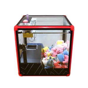 Arcade oyunu sikke işletilen küp tipi oyun salonu oyun makinesi ev için pençeli vinç satılık makine