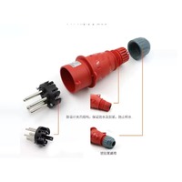 Prise industrielle WEIPU TYPR281 32A 230V 3 broches (2P+E) Câble mâle droit IP44 IEC60309 Connecteur d'alimentation industriel étanche