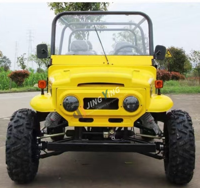 Mini Electric Jeep Buggy Off-Road Vehicle Petrol/Gasoline 4 Wheels Steel Frame 4 Persons 500Kg Load