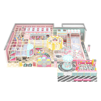 Dream Catch Custom 300 Sqm Commercial Pastel Candy Theme Children Play Center Area Soft Equipment Kids Indoor Playground