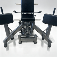 Machine à abductions des hanches assise à charge libre en acier, équipement de musculation commercial pour l'entraînement des adducteurs et des fessiers