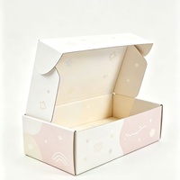 Boîtes d'expédition pliables en carton ondulé couleur unie Morandi en gros, imprimées avec votre logo de marque, recyclables, pour emballage cadeau