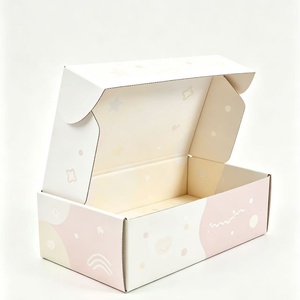 Wholesale Morandi Solid Color Folding Mailer Boxes Print Your Brand Logo Recyclable Corrugated Shipping Box for Gift Packaging - Product Image 2