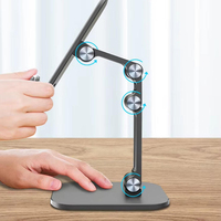 Soporte de Aleación Plegable y Ajustable 90° para Teléfono Móvil, Trípode de Mesa Portátil, ¡Venta Caliente!