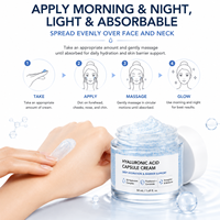 Crème Visage Hydratante Anti-Âge Repulpante Éclaircissante à l'Acide Hyaluronique, au Squalane et au Complexe de Céramides Format Voyage