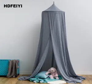HDFEIYI Tenda Kain Katun Bayi Lembut Kanopi Tempat Tidur Gantung dari Langit-langit untuk Anak-anak Bermain dan Membaca Permainan Dalam Ruangan