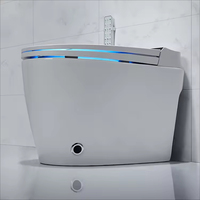 Toilette intelligente une pièce capteur de chauffage électrique chasse d'eau toilette séchage à l'air siège chauffant monté au sol en céramique