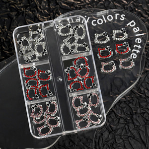 Accesorios de <span class=keywords><strong>Uñas</strong></span> 3D de <span class=keywords><strong>Hello</strong></span> <span class=keywords><strong>Kitty</strong></span>, Lindas Decoraciones de <span class=keywords><strong>Uñas</strong></span> con Pedrería de Resina de Dibujos Animados, Adornos de <span class=keywords><strong>Uñas</strong></span> con Lazo de Gato KT para Manicura DIY - Product Image 5