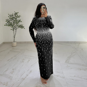 Nuovo Abito Midi Bodycon con Paillettes da Designer 2026 per <span class=keywords><strong>Donna</strong></span>, Elegante per Feste, Vestibilità Slim, per Serate in Discoteca, Disponibile anche in Taglie Forti - Product Image 3