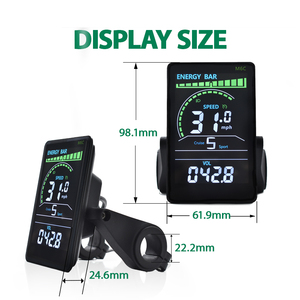 M6c e-<span class=keywords><strong>bike</strong></span> LCD máy tính trung tâm gắn kết tốc độ đo đường hiển thị xe đạp thiết bị điện tử Phụ Kiện Xe Đạp máy tính - Product Image 3