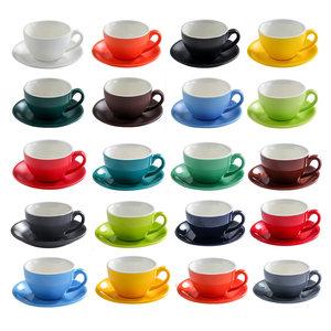 Set di Tazze da Caffè Espresso in Ceramica e Porcellana con Piattino, Design Moderno e Semplice, Logo Personalizzato, Disponibile in Varie Dimensioni, Direttamente dalla Fabbrica - Product Image 1