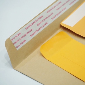 Tùy chỉnh Kraft phong bì cứng Kraft hạt giống <span class=keywords><strong>A6</strong></span>/ A7 vàng phong bì OEM nâu kraft A4 /A3 giấy gửi thư phong bì - Product Image 4
