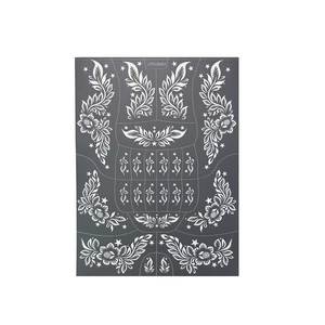 Pochoirs de tatouage au henné de grande taille pour la main, le pied et le corps, modèles de pochoirs temporaires au henné creux et imperméables pour <span class=keywords><strong>peinture</strong></span> sur écran, Mehndi - Product Image 4