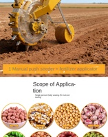 Planteuse-semoir manuelle multifonctionnelle portable pour maïs, soja et arachides, espacement réglable 50-70 mm, garantie 1 an