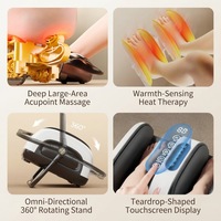 Masseur de pieds et mollets vibrant Shiatsu à usage domestique avec compression d'air pour la circulation sanguine et la récupération