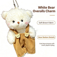 Porte-clés en peluche personnalisé de luxe, pendentif en peluche moelleux, porte-clés mascotte haut de gamme en gros, breloque décorative pour sac et pochette